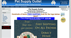 Desktop Screenshot of petsupplyoutlet.com